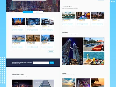 Travel Website design landing page landing page design tourism travel ui travel website ui ux web website design