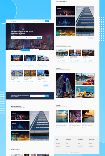 Travel Website design landing page landing page design tourism travel ui travel website ui ux web website design