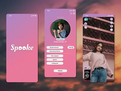 Dating app app design logo ui ux web