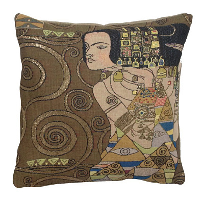 KLIMT NUIT - L'ATTENTE FRENCH COUCH CUSHION tapestry tapestry cushion wall art