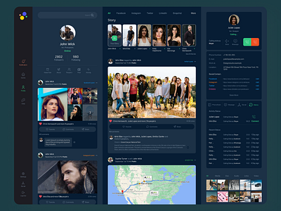 User Profile 2020 trending branding creative creative design dashboard phone call social media profile social profile trending typography ui ux visual design website