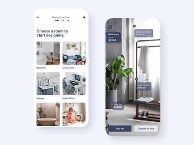 AR Interior Design for Apartment app design ui ux