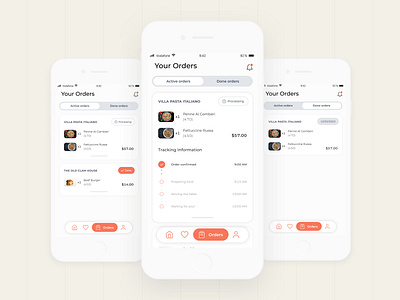 Food Point - Pre-order App | Order Page Screens app app design design homepage design ios app design mobile ui