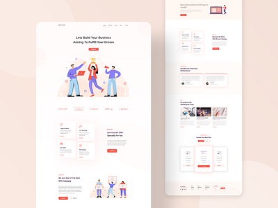 Seo landing page 2020 branding business concept designer interface design landing page minimal seo ui ui design uiux ux web web design website