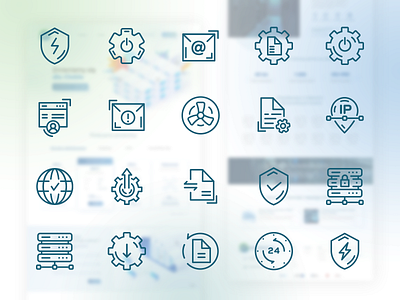 Linear icons set for upcoming re-designed website branding design icon icon design icon set iconography identity linear linear icons redesign sneak peek vector