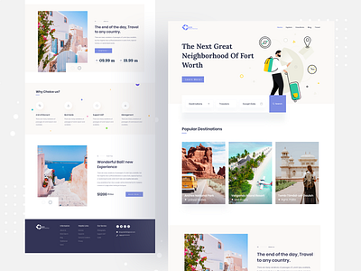 🔥Travel Agency Landing page agency agency branding agency website homepage landing page ui landingpage landingpages mockup nature photography software tour travel travel agency travel blog travel guide trip planner vacation vacations website design