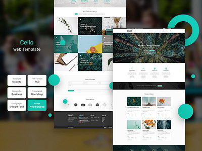 Celio Business Homepage PSD Web Template banner business company corporate cover creative design email home promotion template web