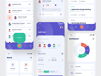 Taskito - Task Management App agency app app design app ui design best dribbble shot creative devignedge ios app management app mobile mobile app mobile app design mobile design mobile ui task management task manager to do app ui ui design uidesign