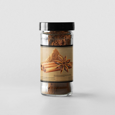 Spices Label branding design graphic logo mockup
