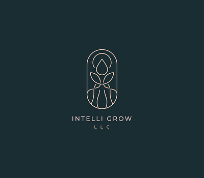 Intelli Grow agriculture badge brand creative growers horticulture illustration lineart logomark minimal monoline symbol vector