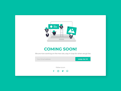 Daily UI:: 048 - Coming Soon coming soon comingsoon dailyui design ui web