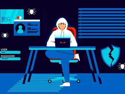 Hacker activity design graphic design icon illustration illustrator ui vector web