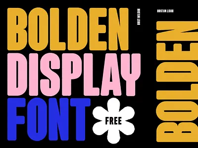 Bolden Display Font *FREE artdirection design illustration lettering type typography