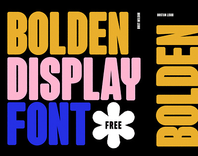 Bolden Display Font *FREE artdirection design illustration lettering type typography