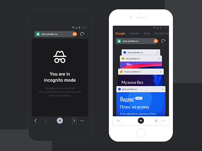 Mobile Browser Concept app browser concept design flat minimal ui ux