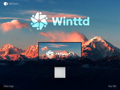 Winttd brand identity branding branding agency branding design daily design daily design challenge daily logo challenge daily logo design dailylogochallenge flower logo logo logo design branding logo flower logo for sale logo lover love love logo lovely moody mountains logo