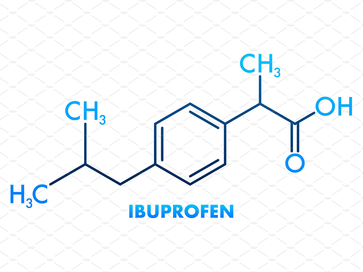 Ibuprofen formula. Concept of by DG on Dribbble