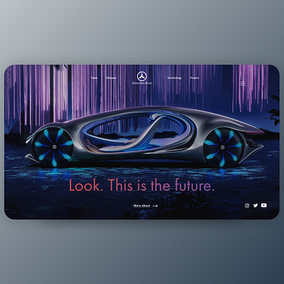 Mercedes Future typography ui ux ux design uxui uxuidesign web web design webdesign website