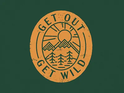 Badge design for an outdoor brand. apparel apparel logo badge branding design illustration logo outdoors texture typography