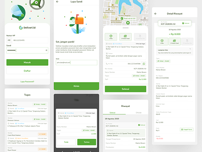 Delivery App - Exploration Design delivery delivery app delivery management delivery service management mobile ojek ojol ui uiux