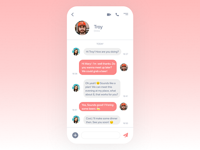 Direct Messaging 013 chat chat app chatapp colors dailyui dailyuichallenge design design app design art friends meetup message message app messages ui uiux ux uxui