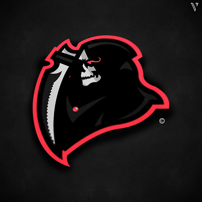 Premade Mascot logo | Grim Reaper badge brand branding design esports gaming graphicdesign illustrator logo logo design logotype mascot