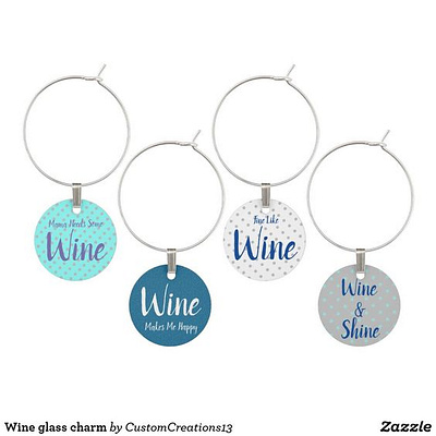 Wine glass charms charms wine wine glass zazzle