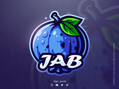 Blueberry Logo artwork bold branding character characterdesign design esport gaming icon illustration lettering logo logos mascot sports logo ui vector