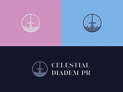 Celestial Diadem Logo art direction branding design lettering logo logo design vector