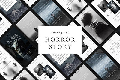 Instagram Horror Stories & Posts branding creative design digital art elegant instagram instagram banner instagram post instagram stories instagram stories pack instagram stories template instagram template modern posts professional psd social media social media pack social media template stories