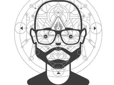 My vector head self portrait avatar branding csaba design face head icon illustration isolated kubanek logo me the face vector