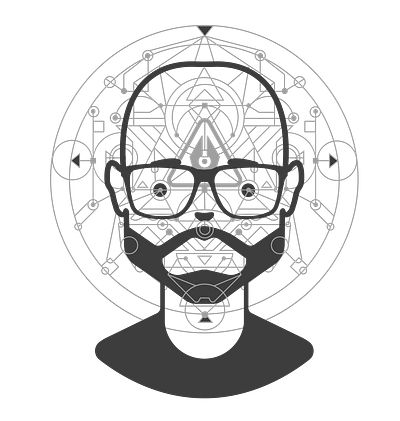 My vector head self portrait avatar branding csaba design face head icon illustration isolated kubanek logo me the face vector