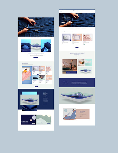 Casper 2.0 Homepage Design Concept brand design design direction. interface ui ux web design