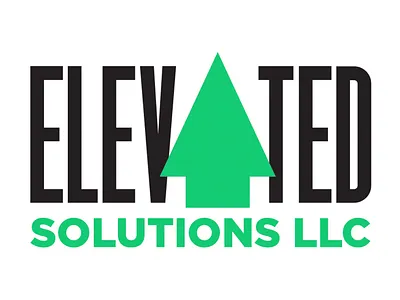 Elevated Solutions LLC. logo branding design logo