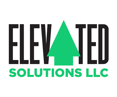 Elevated Solutions LLC. logo branding design logo