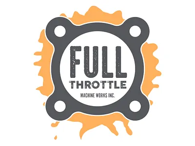 Ful Throttle Machine Works Inc. logo 1 branding design logo