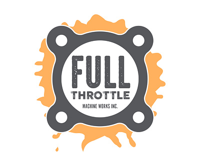 Ful Throttle Machine Works Inc. logo 1 branding design logo