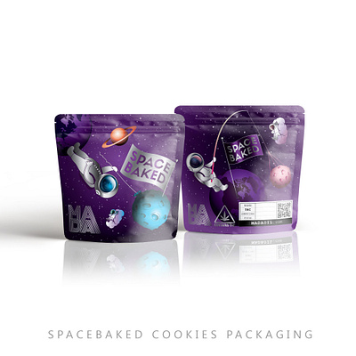 MADA Spacebaked cookies packaging design thc