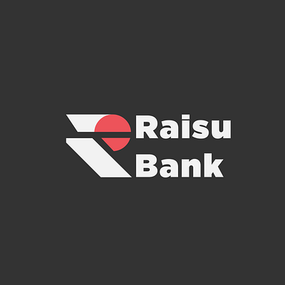 Raisu Bank app design flat illustration illustrator logo minimal typography ux vector