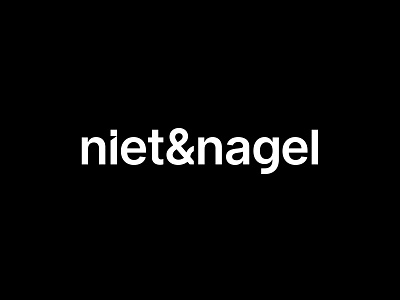 niet&nagel agency agency branding ampersand branding german illustration lettering logo modern studio type type design typography