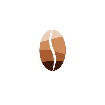 The Roasted Bean design flat icon illustrator logo vector