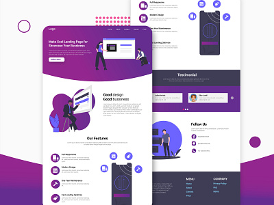 Landing Page creative design landing page landing page ui ui ui design web design