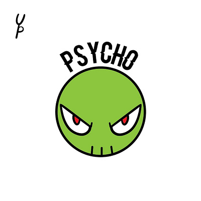 PSYCHO by Yaumil Putra aesthetic art artwork cute design digital illustration logo simple