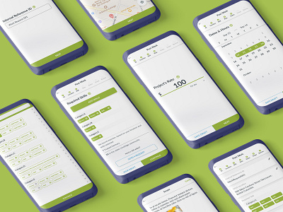 PostWork LincEdge App android app construction edit forms invitation map mobile mobile app mobile ui post sharing economy ui ui design ux