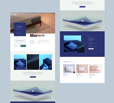 Casper 2.0 Product Page Concept branding design direction. ui ux web design