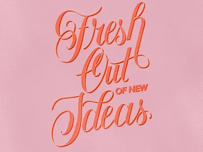 Fresh Out of New Ideas design digital illustration hand lettered hand lettering hand lettering art hand lettering design handlettering illustration photoshop procreate procreateapp typography typography art typography design vintage illustration