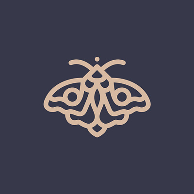 Day 39 - Moth - 100 Icons Daily 100days design icon illustration insect leeayr logo minimal moth vector