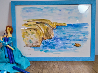 Malta malta watercolour sketch travel