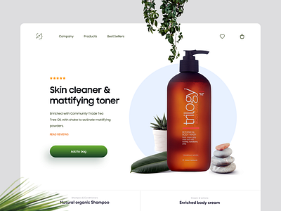 Minimal Product Detail page cosmetics creative design detail page dubai designer ecommerce gradient landing minimal product product design product detail shopping skin skin care typography ui design ux web website