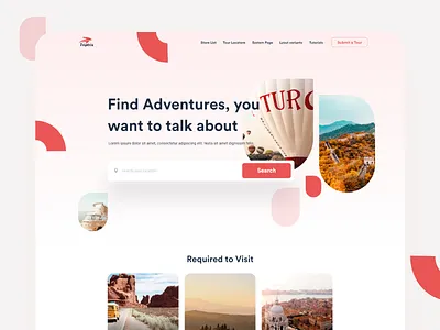 Travel Agency - Website Design app booking clean design designmind interface landing map minimal nature social storytelling tourism tours travel travel agency ui ux web website